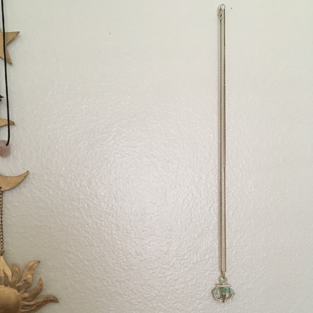 dainty mint anchor statement necklace ⚓️✨